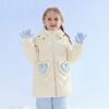 [Hooded Windproof Love Decoration] Medium length Down Jacket for Infants and Girls, 25 Winter Children's Warm Coat