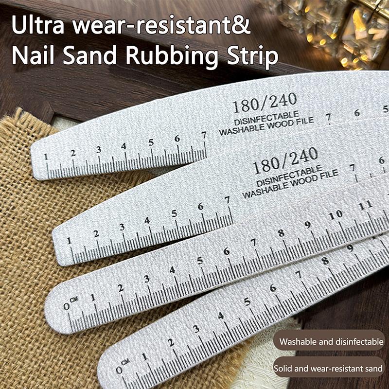 5 Piezas Lima de Uñas de Madera Profesional Buffer de Lijado Doble Cara Para Salón Manicura Pedicura Herramientas para Puntas de Gel UV