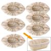 1Pc Excellent Bread Proofing Basket Cover 25x8cm Practical Multipurpose Cotton Flax Bread Making Basket Cover Good Texture
