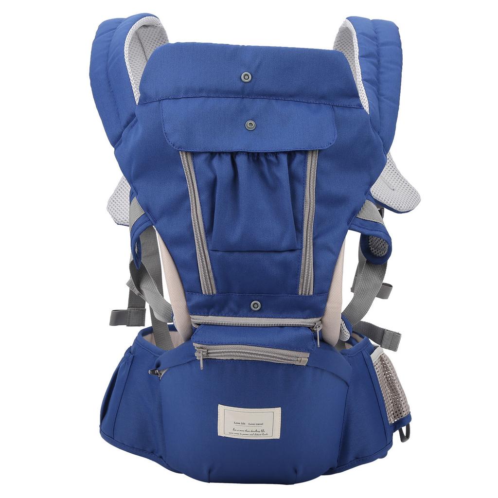 Baby Hüftsitz Tragetuch Multifunktional Atmungsaktiv Outdoor Baby Kleinkind Kind Wickeltuch Trage(blau )