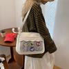 Two-dimensional Female Small Fresh College Style Shoulder Bag Versatile Sweet Soft Girl Transparent Messenger Bag