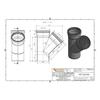 Raccordement Assainissement KG DN 110 45° - Branchement Tuyau PVC
