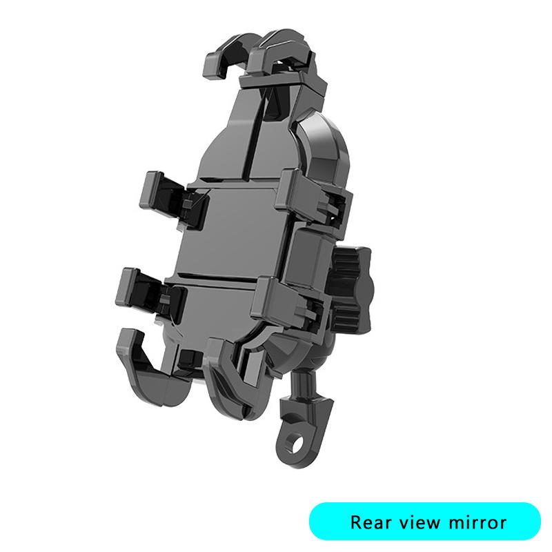 

Держатель для телефона на мотоцикл SEAMETAL с амортизатором, крепление на руль велосипеда, зеркало заднего вида для телефона 4,7-7,1 дюйма rearview mirror