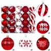 Cross-border Christmas Ornament Set: 40 Decorative 6CM Painted and Plated Plastic Balls.