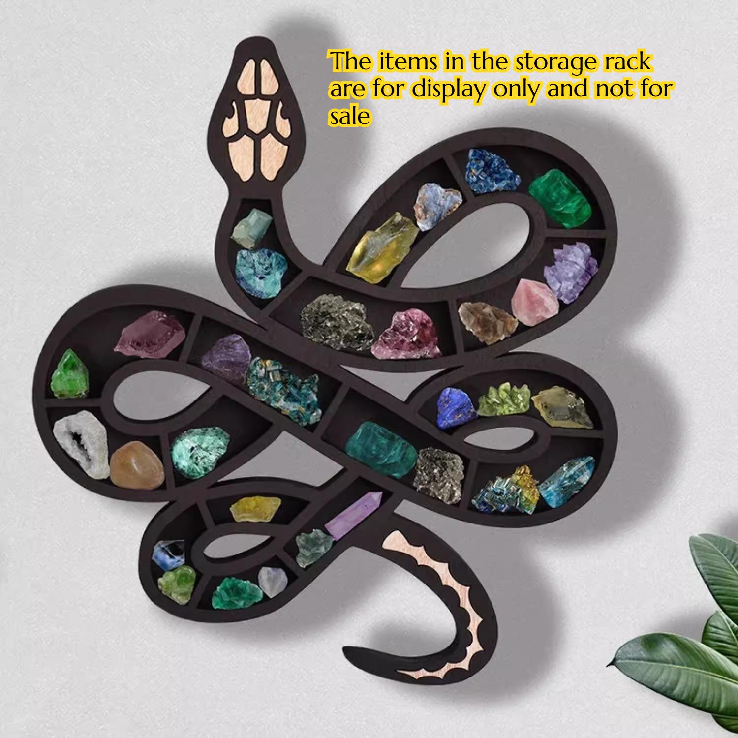 

NEW Creative Art Wooden Serpentine Crystal Storage Display Rack Home Decoration Rack Fashionable Home Decoration Item