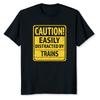 New Limited Caution! Funny Train Lovers T-Shirt