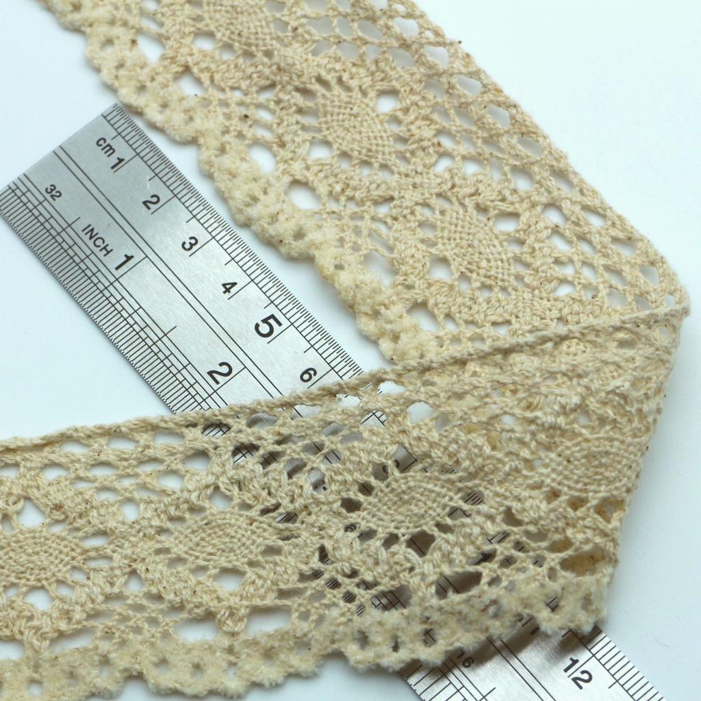 Cotton Lace With Fleece Unilateral Serrated Cotton Lace, Cotton Lace