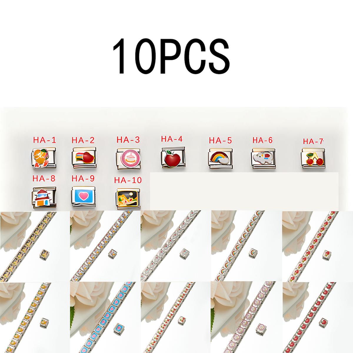 

10 шт. Горячий креативный сращивающийся браслет своими руками мужской браслет из нержавеющей стали женский браслет