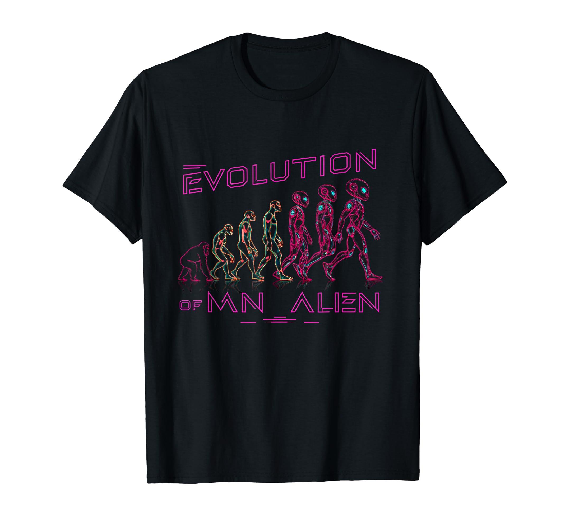 Evolution of Man: Alien 45th Anniversary Movie Xenomorph T-Shirt
