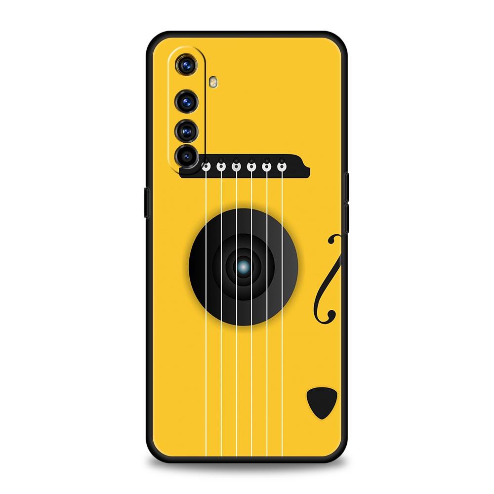 Music Instrument Guitar Piano Phone Case For Realme 10 9 8 5G 7 6 GT2 Pro Plus 9i 8i C21 C11 C25 C35 GT Neo 2 3 3T Soft Cover