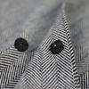 Brilliant Piece Kimono Coat, Shawl Collar Poncho Cape, Winter Herringbone Kimono Coat, Cold Weather Haori, Gray