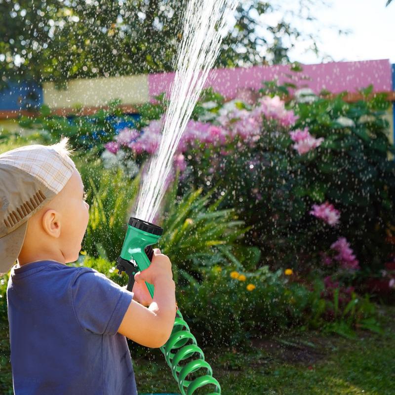 10/15m Coil Garden Hose 5 Watering Mode Water Hose Expandable With Spray Nozzle Irrigation System Lightweight Ergonomic Sprayer