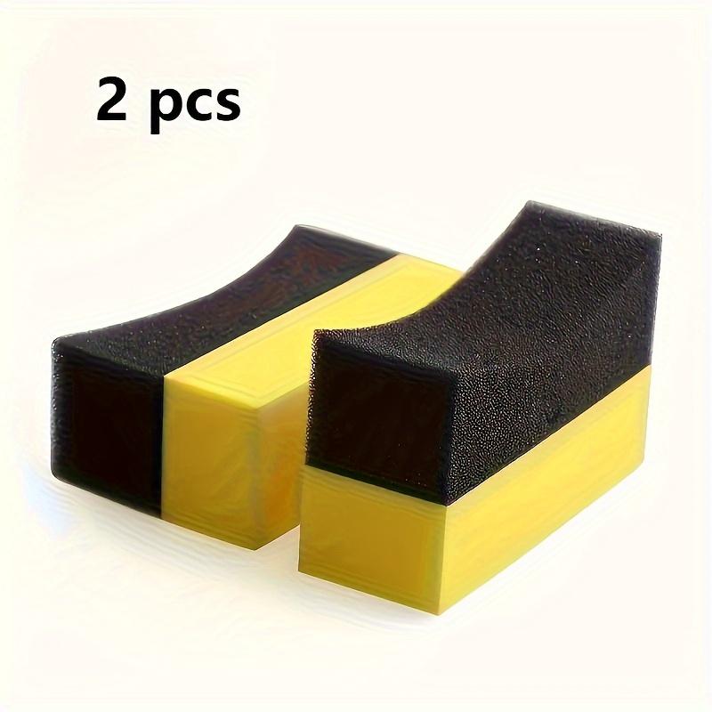 2pcs/set Auto Wheels Brush Sponge Tools Tire Hub Cleaning Dressing Waxing Polishing Household Cleaning Sponge Brushes