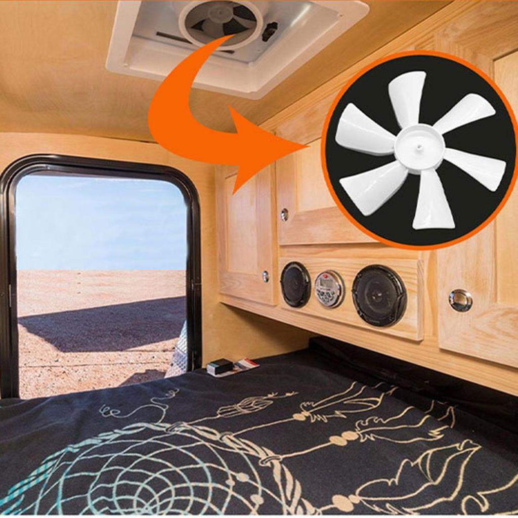 RV Havalandırma Fanı Seti Kampçı Çatı Hava Enerji Tasarrufu Verimli Hava Akışı D-şaft Motor Yedek Parçaları