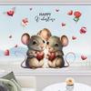 Valentine's Day Heart Electrostatic Window Stickers - New Style for Shops and Parties