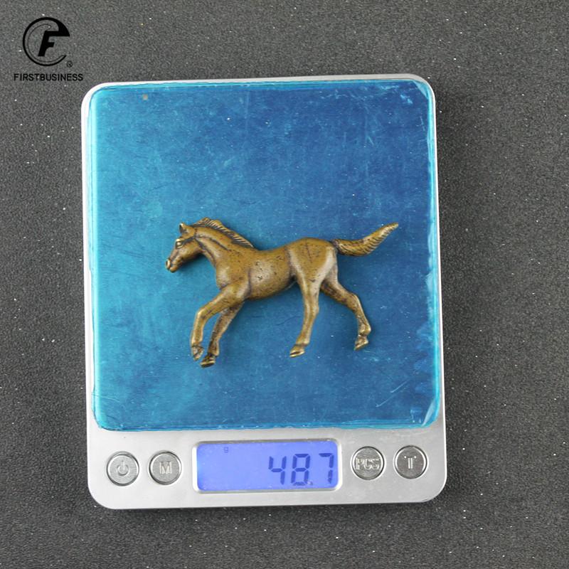 Vintage Copper Animals Arabian Horse Wild War Horse Courser Figurines Desk Ornament Home Decoration Accessories Brass Craft