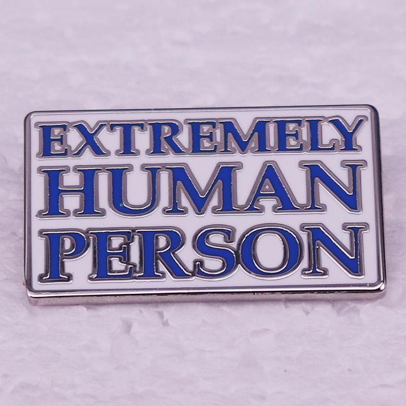 Human-Like Sarcastic Brooch - Funny English Badge
