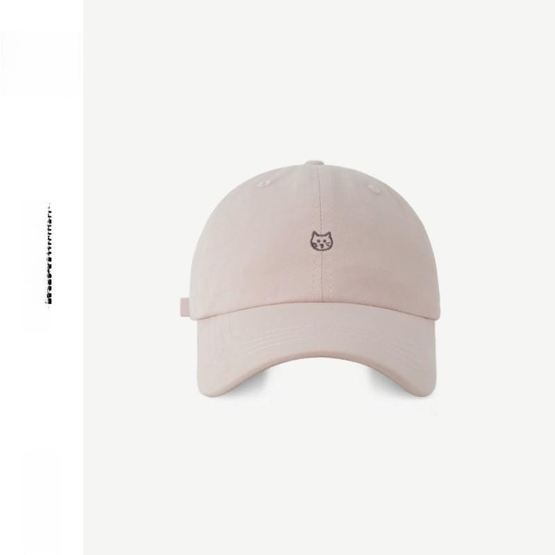 Cat Embroidered Baseball Cap With Sun Protection And Breathability For Spring Summer Casual Wear
