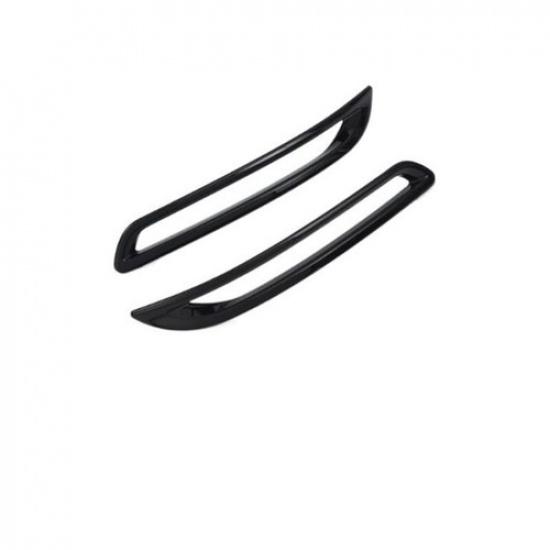 Glossy Black 2X Rear Fog Lamp Bumper Light Cover Trim For Honda Accord 2023 2024