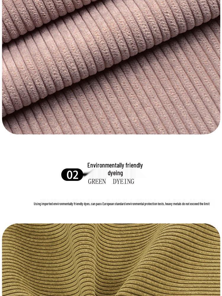 8-Wale Non-Stretch Corduroy Fabric for Pants, Bags, Hats & Sofas