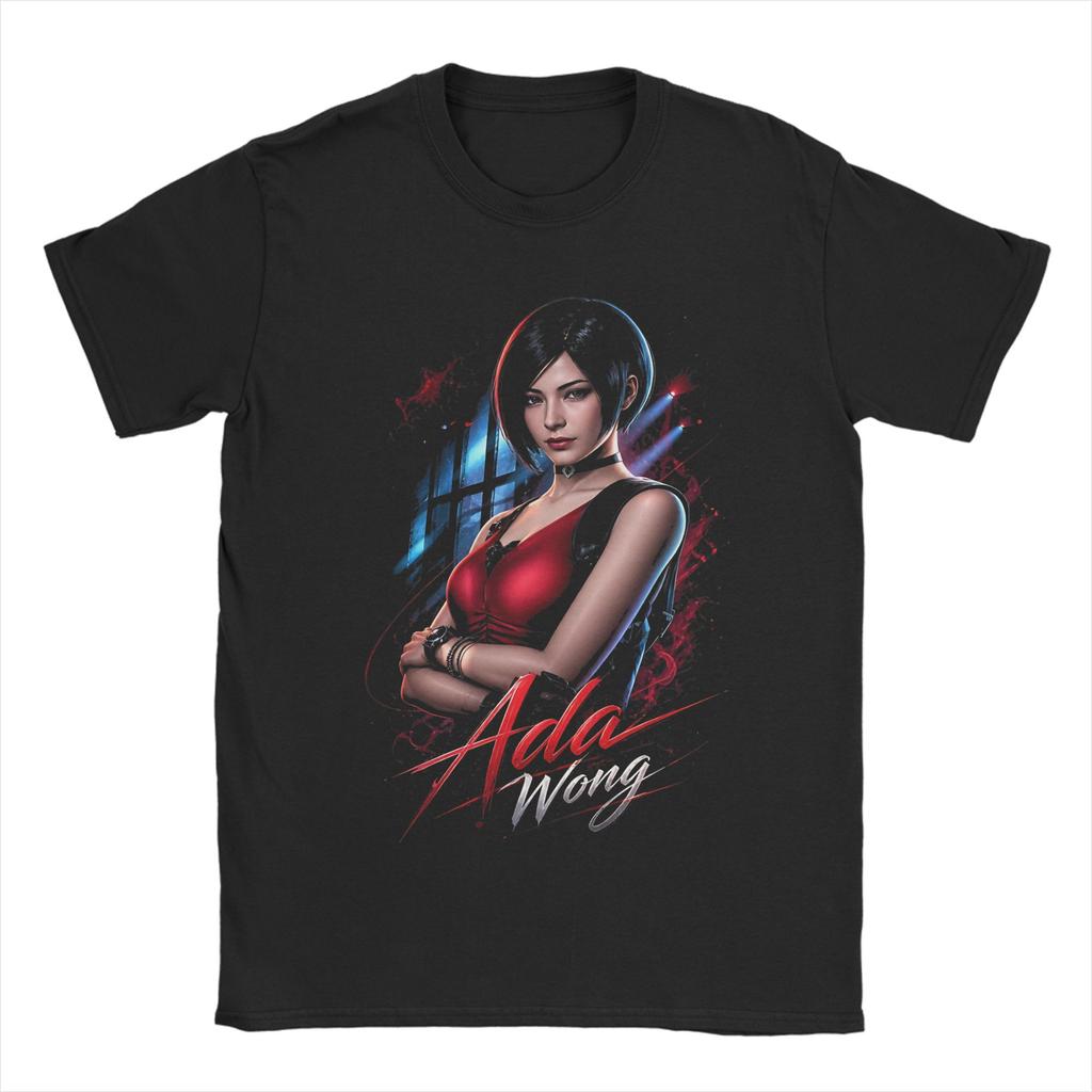 Novelty Ada Wong TShirt Unisex Crewneck Short Sleeve Clothing Cotton Summer Top Tee