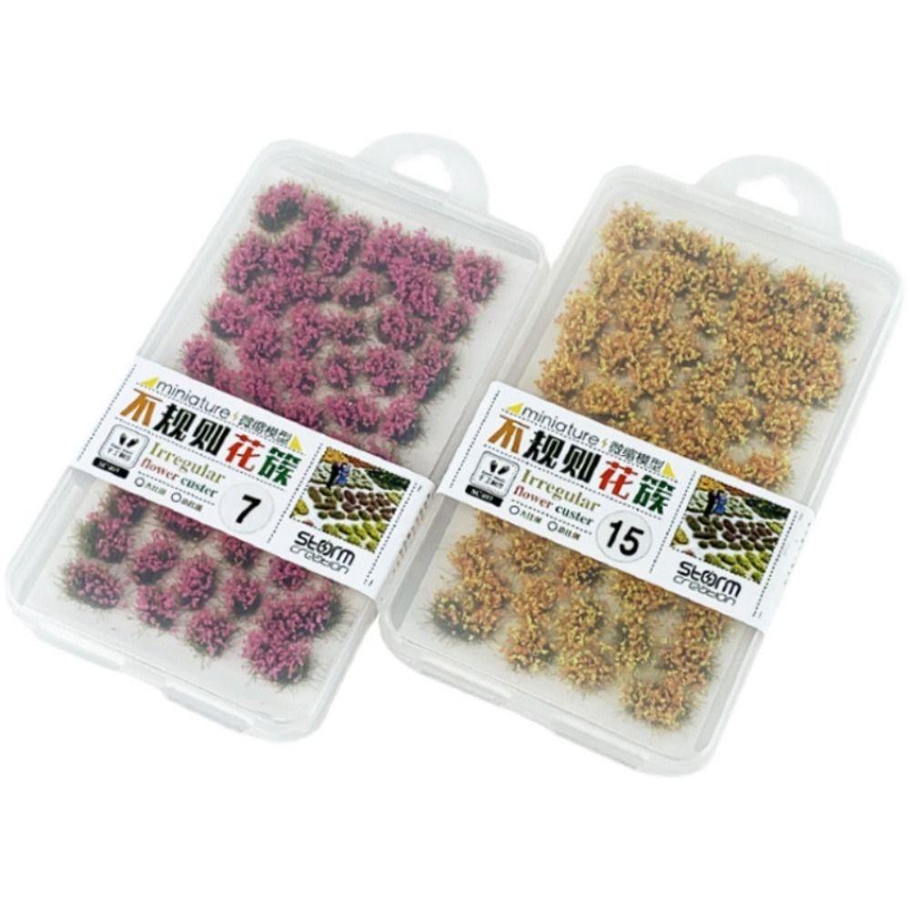 DIY Building Miniature Flower Cluster Plant Materials Static Flower Model Sand Table