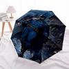 1pc Batman full moon Automatic Folding Umbrella - Compact 8-Rib Design, Durable Plastic & Iron1460L