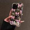 Red Bow Mirror Acrylic Soft Phone Case For iPhone 17 16 15 14 13 12 11 Pro Max 17 Air XS X XR 7 8 Plus Shockproof Bumper Cover