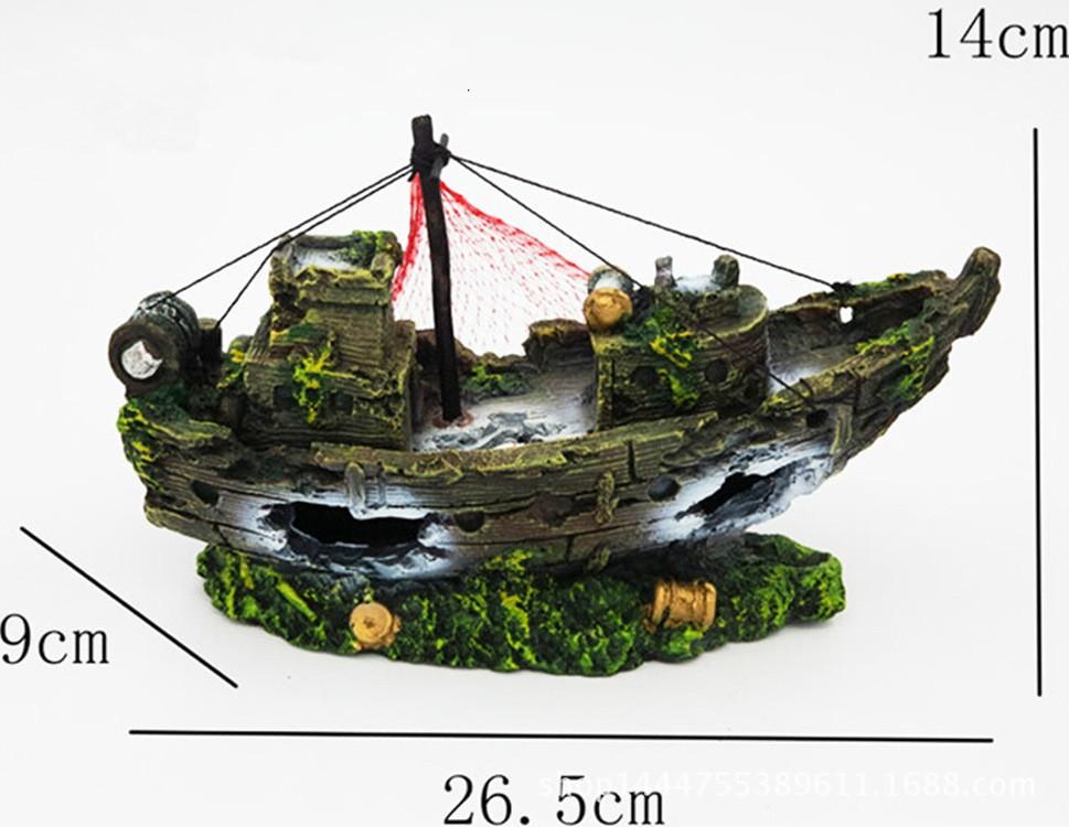 

Ландшафтный дизайн аквариума смола украшение для аквариума One Size зелёный