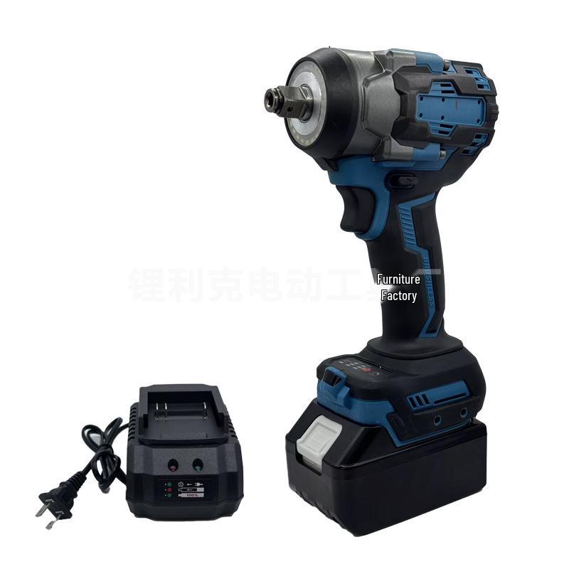 Brushless Electric Wrench with Lithium Battery - 500N Torque, Ideal for Auto and Scaffolding Repairs