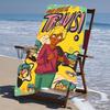 Proof Beach Towel with a Sally Face1 Pattern - Soft,absorbent,quick-drying,machine Washable - Perfect for Swimming,camping,bathing