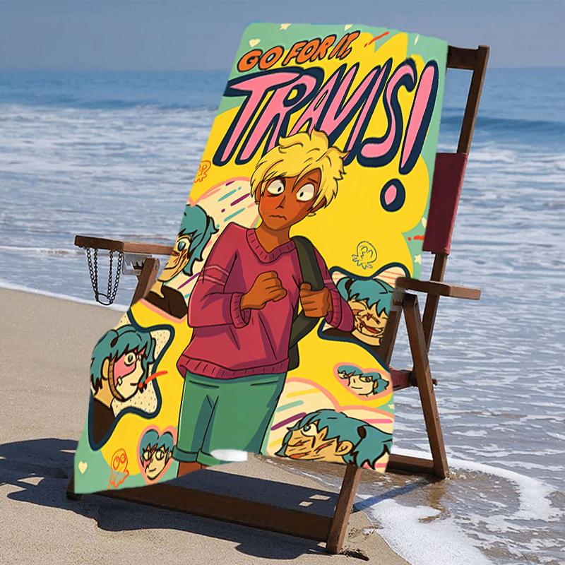 Proof Beach Towel with a Sally Face1 Pattern - Soft,absorbent,quick-drying,machine Washable - Perfect for Swimming,camping,bathing