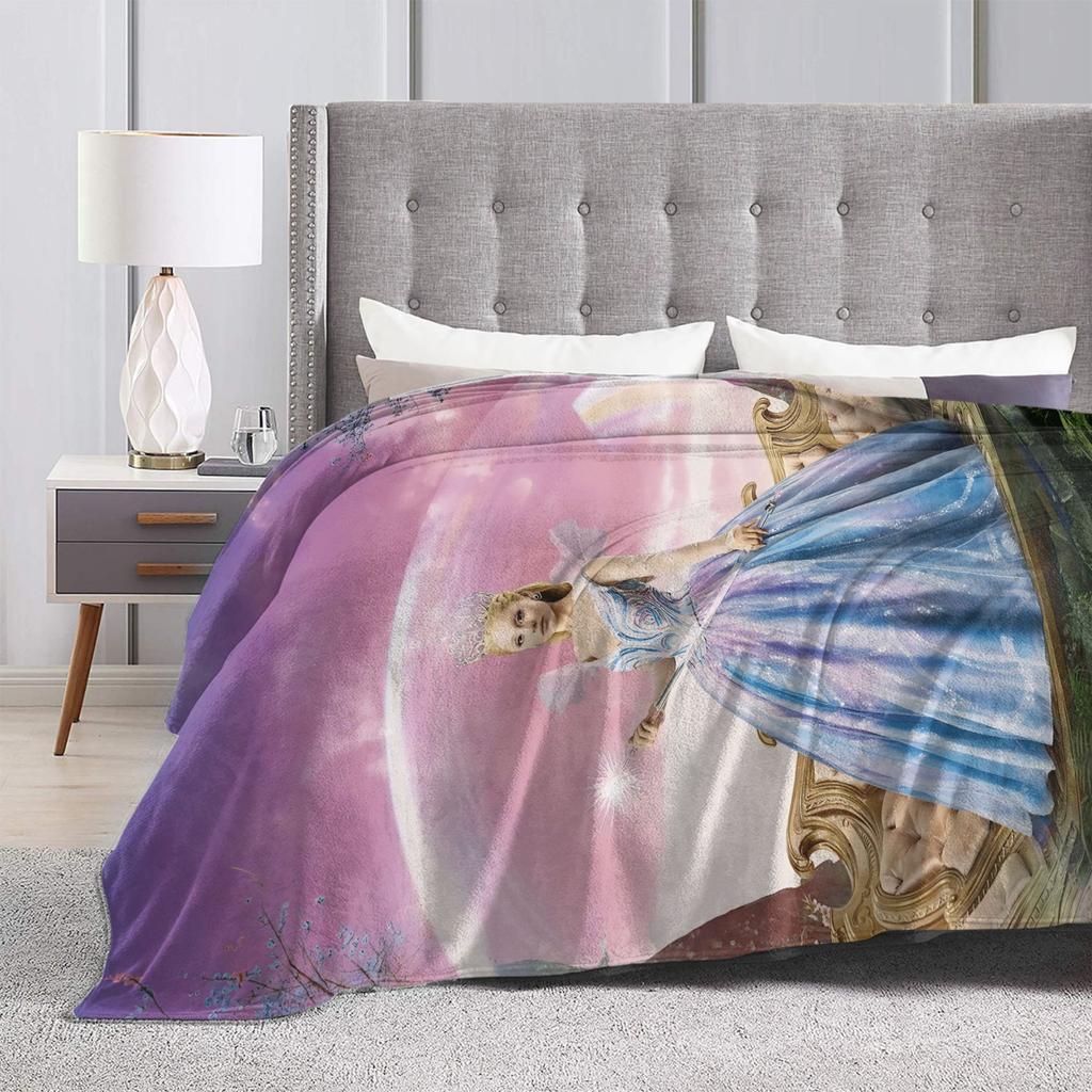 W-Wicked 2 Musical Movie Glinda Elphaba Flannel Blankets Autumn  Warm Soft Throw Blanket Funny Bedspread Sofa Bed Cover