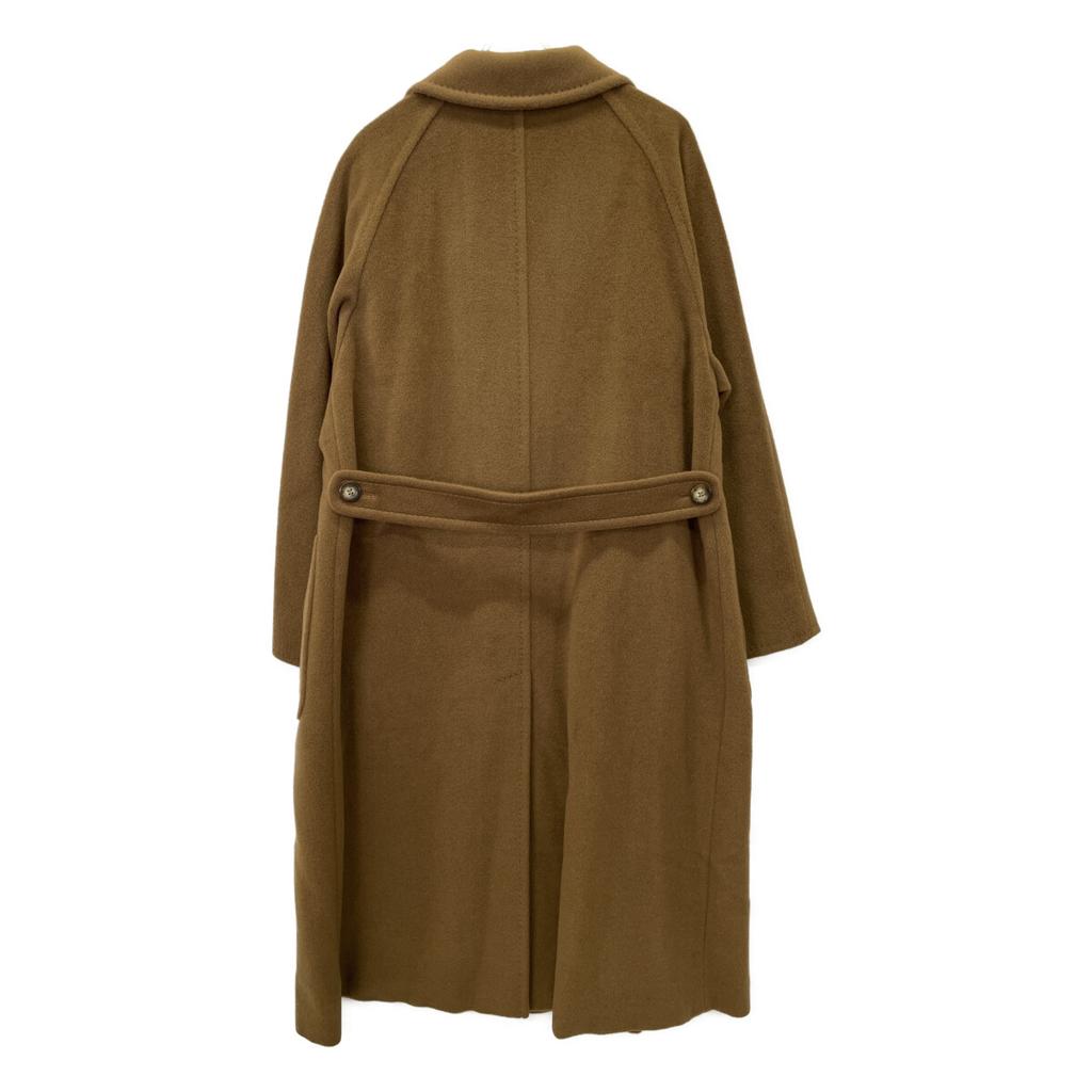 Max Mara 32/52/223 Brown Wool X Cashmere Double Breasted Long Coat Coat 42 BrownUsed