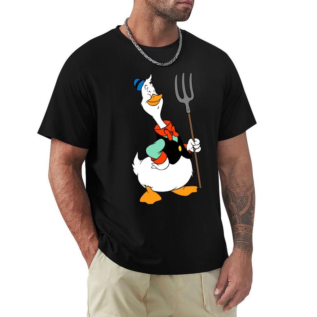 Gus Goose White Tshirt Big Size Crew Neck Tshirt