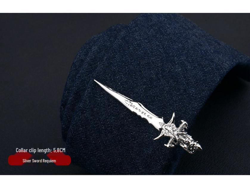 Męski srebrny klips do krawata: Elegancki dodatek biznesowy