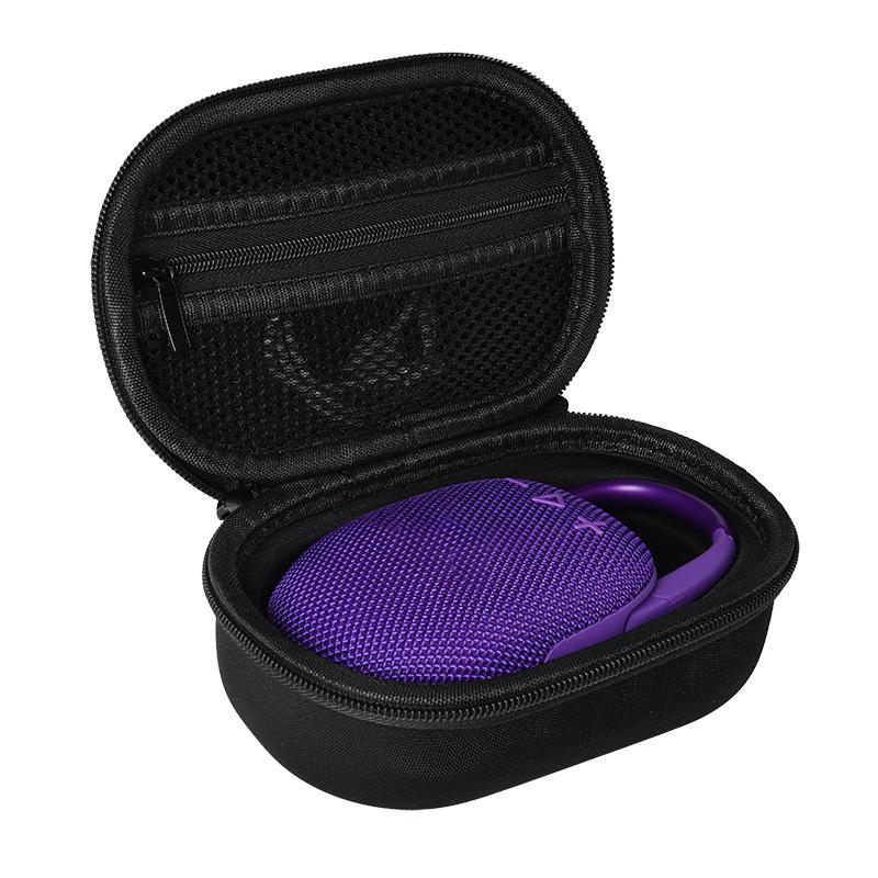 EVA Hard Case Shockproof Hard Carrying Case Splashproof Protective Travel Case with Mesh Pocket for JBL Clip 5 Portable Speaker