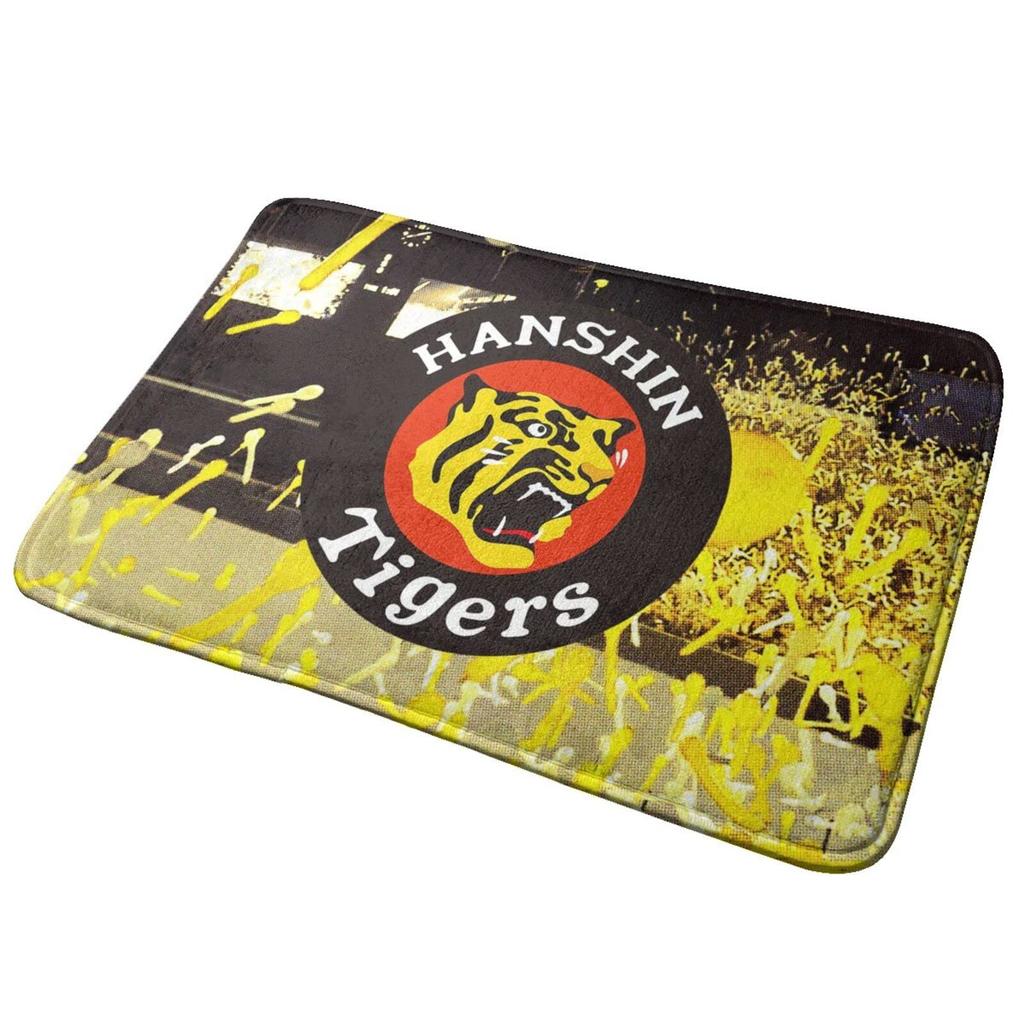 Hanshin Tigers entrance and Fluffy bath mud removal mat for the or mat, stylish, non-slip, washable, quick-drying, absorbent, washable. mat, bathroom,