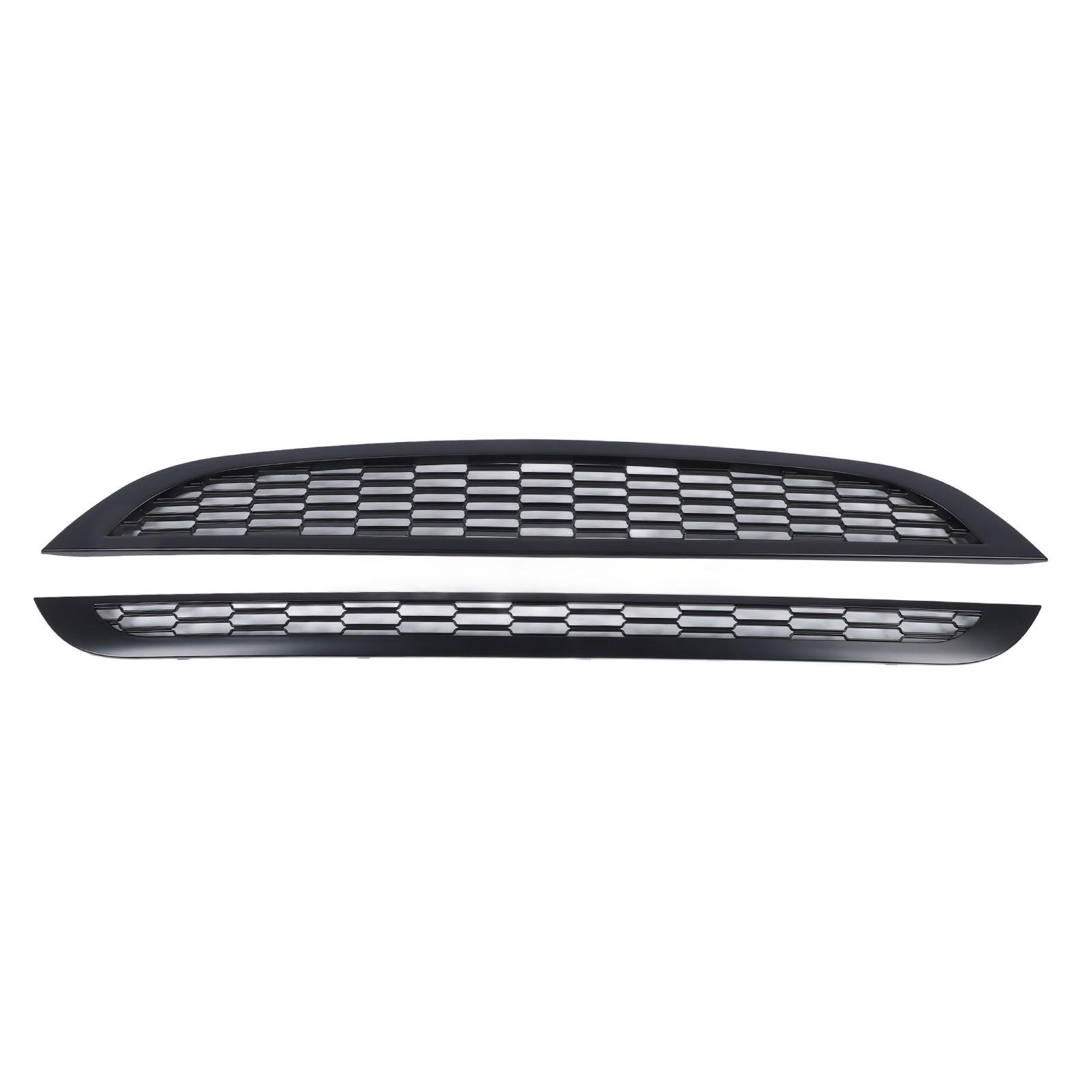 

2 шт. Передняя верхняя нижняя сетка капота, решетки, высокопрочный бампер, защита капота для Cooper R50 матовый черный