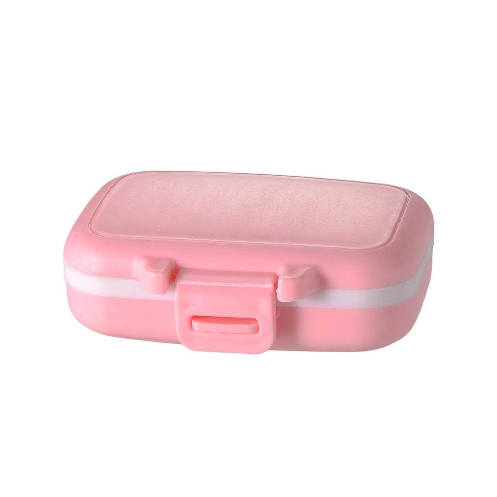 Compact 3-Grid Medicine Organizer: Portable, Multi-functional Pill Storage Box