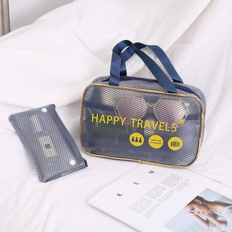 Portable Dry Wet Separation Beach Bag Waterproof Swimwear Swimming Equipment Storage Pouch Lightweight Portable Organizer темно-синий 1180₽