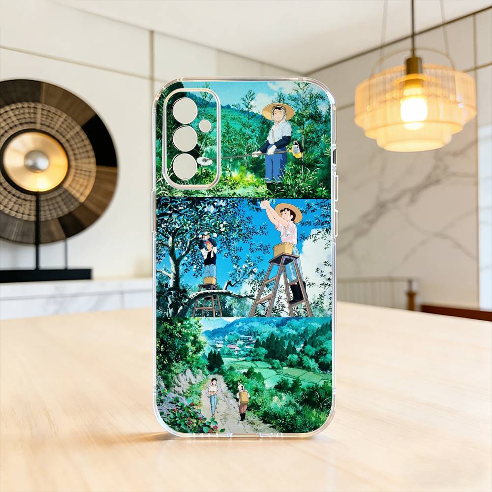 

Only Yesterday Taeko Phone Case Transparent Silicone Soft For SamsungA10,12,20,21S,30,31,40,50,51,52,70,71 Samsung a10