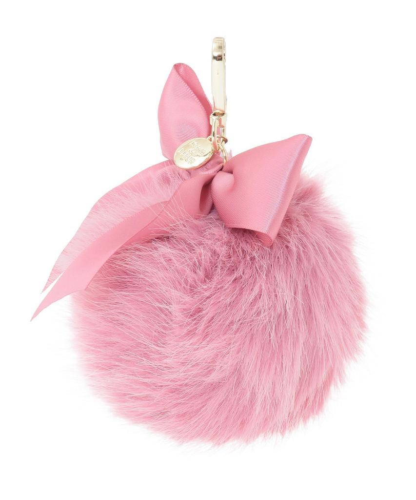 Maison de FLEUR Faux Fur Pompom Charm, White, F Charm, 08001063200