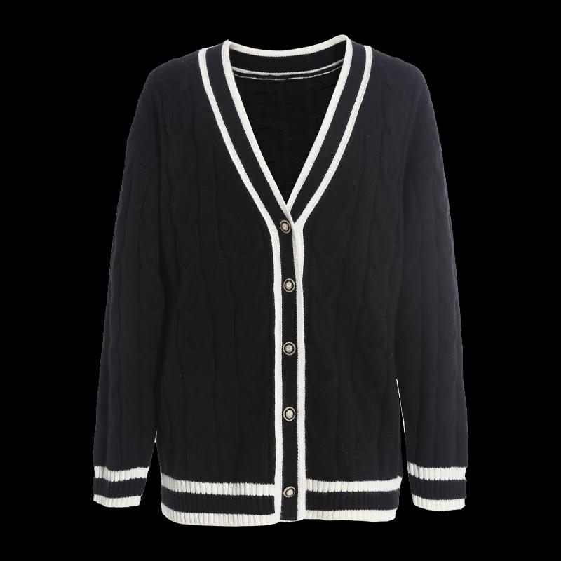 Women's Versatile V-Neck Knit Cardigan