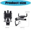 Easy To Use Car Phone Holder Single Hand Operate Fast Install Removal Vehicle Mount ABS Bracket For Driving Safety