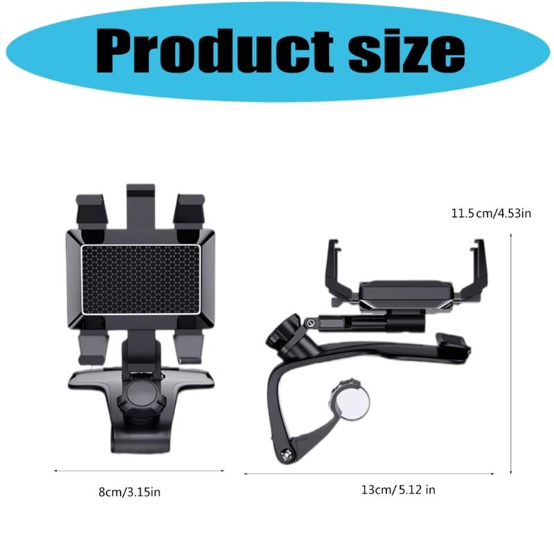 Easy To Use Car Phone Holder Single Hand Operate Fast Install Removal Vehicle Mount ABS Bracket For Driving Safety