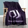 Juventus Customize Your Name Blanket Multi-purpose Personalized Blanket Soft Warm Cozy Versatile for Office Chair Living Room Nap Livingroom