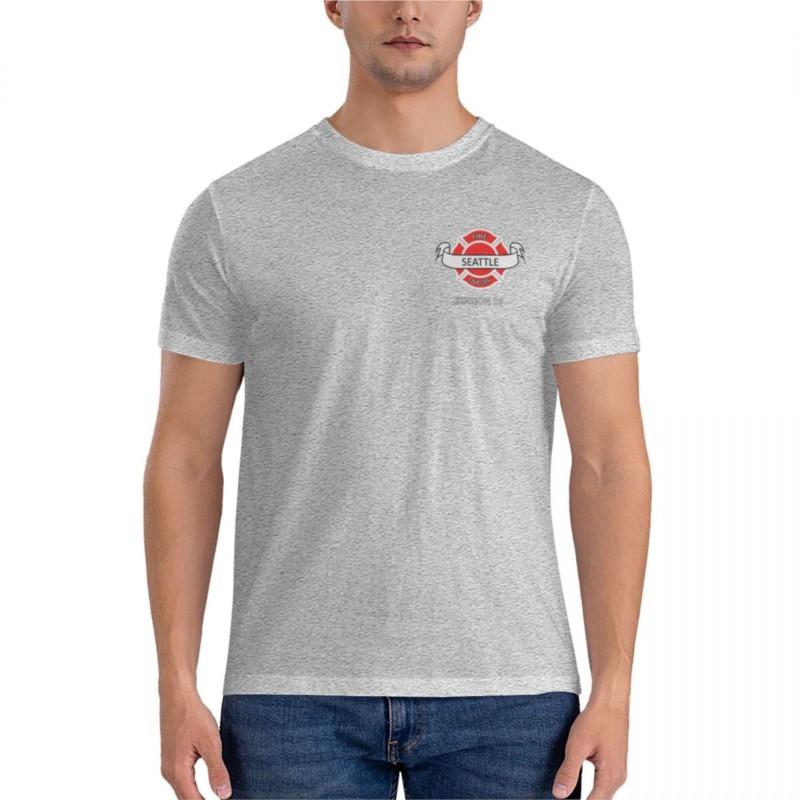 summer fashion t-shirt men station 19 Seattle fire queers Classic T-Shirt summer top sweat shirts tees