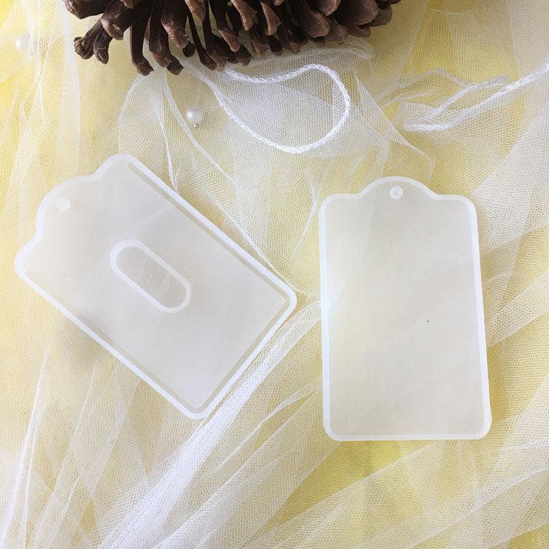Bus Card Pocket ID Holder Pocket Set Pendant Silicone Mold Jewelry Making UV Epoxy Resin Craft Handmade DIY Art Tool