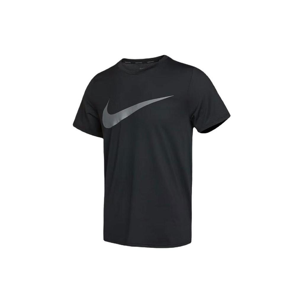 Nike T Shirts Men's Black Crew Neck Moderate Straight Fit DQ1930-010